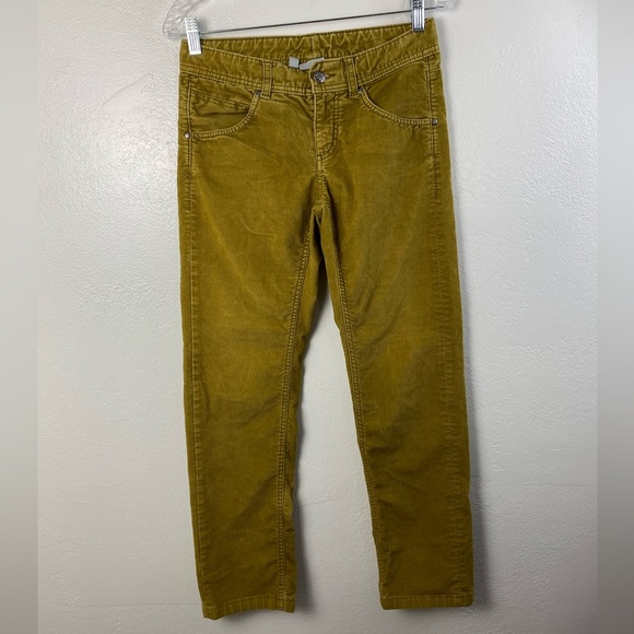 Athleta Pants - Athleta Corduroy Pants Womens size 4 Mustard Yellow Straight Leg mid rise